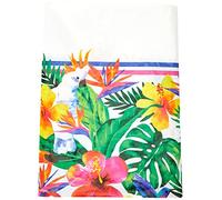 Unique Party - Mantel de Plástico - 2,13 m x 1,37 m - Diseño Tropical de Luau (72673)