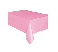 Unique Party - Mantel de Plástico - 2,74 m x 1,37 m - Color Rosa Claro (50362)