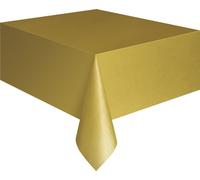 Unique Party Mantel rectangular de plástico (tamaño único) (dorado)