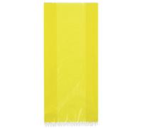 Unique Party-Paquete de 30 bolsas de regalo de celofán, color amarillo, (62022)