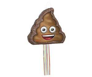 Unique Party - Piñata de Emoji de Caca, Para Tirar (66189)
