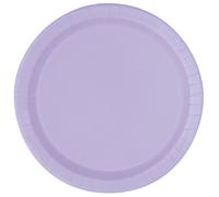 Unique Party - Platos de Papel - 23 cm - Lavanda - Paquete de 16 (31348)