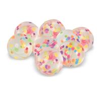 Unique Party - Regalitos para Fiesta - Pelotas de Goma llenas de Confeti - Bolsa de 8 (84756)