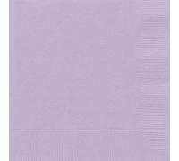 Unique Party - Servilletas de Papel - 16,5 cm - Lavanda - Paquete de 20 (31352)