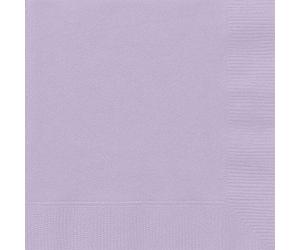 Unique Party - Servilletas de Papel - 16,5 cm - Lavanda - Paquete de 20 (31352)