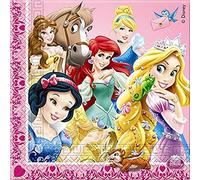 Unique Party Servilletas de Papel con diseño de Princesas y Animales de Disney (Paquete de 20 Unidades)