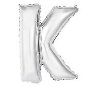 Unique Party Supplies 76061 - Globo de letras (35 cm), color plateado