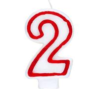 Unique Party - Vela de Cumpleaños - Número 2 (360-2)
