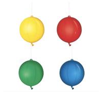 Unique- PARTYKIT Paquete de 4 globos Punch Ball de látex (5144)