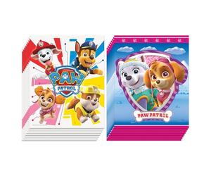 Unique Paw Patrol y Paw Patrol Girl Party Favor Bags 16 bolsas de botín con calcomanía Celebrate With Me | Suministros para fiestas de cumpleaños infantiles