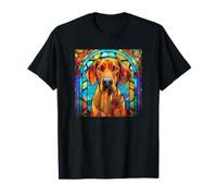 Unique Rhodesian Ridgeback Mosaic Art For Women Cute Dog Mom Camiseta