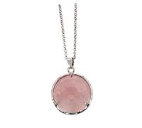 Unique Rose Quartz Life Tree Pendant Necklace Elegant Comfortable for Both Men and Women