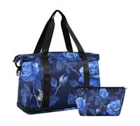 Unique Rose Royal Blue - Bolsa de entrenamiento multifuncional con correa ajustable para deportes, Rosa azul real único, 1 size
