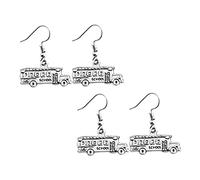 Unique School 2 Pairs of Zine-Alloy Earrings for Women Girls Wedding