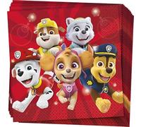 Unique Servilletas de papel Paw Patrol - 16 unidades, 16,5 x 16,5 cm, multicolor