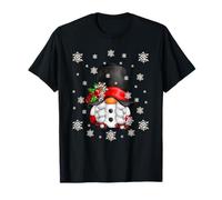 Unique Snowman GNOME Aesthetic Snowflake For Winter Grandma Camiseta