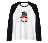 Unique Snowman GNOME Aesthetic Snowflake For Winter Grandma Camiseta Manga Raglan
