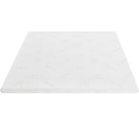 Unique Sobrecolchón viscosa blanco 140 x 190 cm