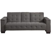 Unique Sofá cama microfibra 3 plazas gris 218x94cm