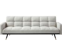Unique Sofá cama poliéster 3 plazas beige 193x82cm