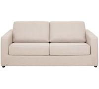 Unique Sofá cama poliéster 3 plazas beige 194x223cm