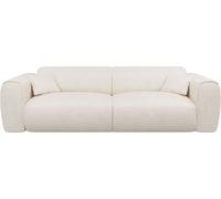 Unique Sofá cama poliéster 4 plazas beige 236x100cm