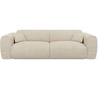 Unique Sofá cama terciopelo 4 plazas beige 236x100cm