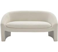 Unique Sofá fijo poliéster 2 plazas blanco 137x74cm