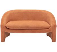 Vente-unique-Sofá de 2 plazas de Tela Terracota OSSANA