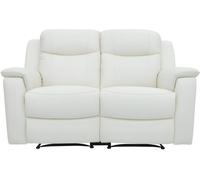 Unique Sofá relax piel 2 plazas marfil 156x96cm