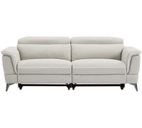 Unique Sofá relax poliéster 3 plazas beige 216x102cm