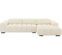 Unique Sofá rinconera poliéster 5 plazas beige 312x183cm