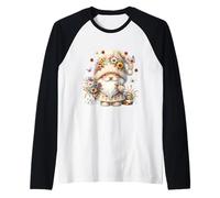 Unique Summer GNOME Graphic For Flower Lovers Cute Butterfly Camiseta Manga Raglan