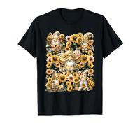 Unique Sunflower GNOME Decor For Women and Girls Cute Summer Camiseta