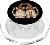 Unique Tiger Gnomes For Gardener Cute Tiger Mom and Dad PopSockets PopGrip para MagSafe