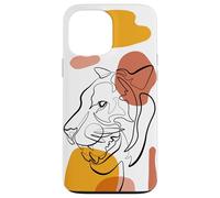 Unique Tiger Line Art Aesthetic For Women and Tiger Lover Carcasa para iPhone 13 Pro MAX
