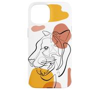 Unique Tiger Line Art Aesthetic For Women and Tiger Lover Carcasa para iPhone 15