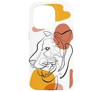 Unique Tiger Line Art Aesthetic For Women and Tiger Lover Carcasa para iPhone 15 Pro