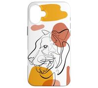 Unique Tiger Line Art Aesthetic For Women and Tiger Lover Carcasa para iPhone 16 Plus