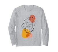 Unique Tiger Line Art Aesthetic For Women and Tiger Lover Manga Larga