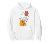 Unique Tiger Line Art Aesthetic For Women and Tiger Lover Sudadera con Capucha
