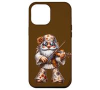 Unique Violin GNOME In Boho Hippie Pants Groovy Flower Power Carcasa para iPhone 12 Pro MAX