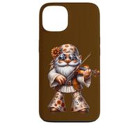 Unique Violin GNOME In Boho Hippie Pants Groovy Flower Power Carcasa para iPhone 13