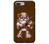 Unique Violin GNOME In Boho Hippie Pants Groovy Flower Power Carcasa para iPhone 7 Plus/8 Plus
