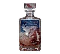 Unique Whiskeys Decanter - Decantador conmemorativo de América del 250 aniversario, botella de licor para coleccionistas y entusiastas de la historia, decantador de whisky de vidrio