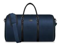 UNIQUEBELLA Bolsa Portatrajes Funda de Viaje para Traje Bolso Porta Trajes Ropa Vestidos Carry-On Garment Bag con Compartimentos para Zapatos y Correa Ajustable para Hombro Hombres Mujeres Azul2