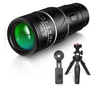 UniqueFire Telescopio Monocular 16x52_66m, Monocular Ajustable Zoom Negro, Alcance a Prueba de Golpes a Prueba de Agua, Enfoque de una Sola Mano-Viajar/Concierto/Cámping/Turismo/Excursionismo