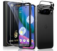 UniqueMe 4 Piezas Protector de Pantalla para Google Pixel 10 Pro XL Cristal Templado, 2 Piezas Vidrio Templado y 2 Piezas Protector Camara, Anticaída, Anti-Arañazos, Ultra HD,Antihuellas