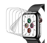 UniqueMe 5 Pack Protector de Pantalla para Apple Watch Series 6/5/4/SE 44 mm, TPU Film HD Flexible Protector, Sin Burbujas