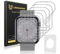 UniqueMe 6 Pack Protector de Pantalla para Apple Watch Series 6/5/4/SE 40 mm, Film HD Flexible Protector, Sin Burbujas